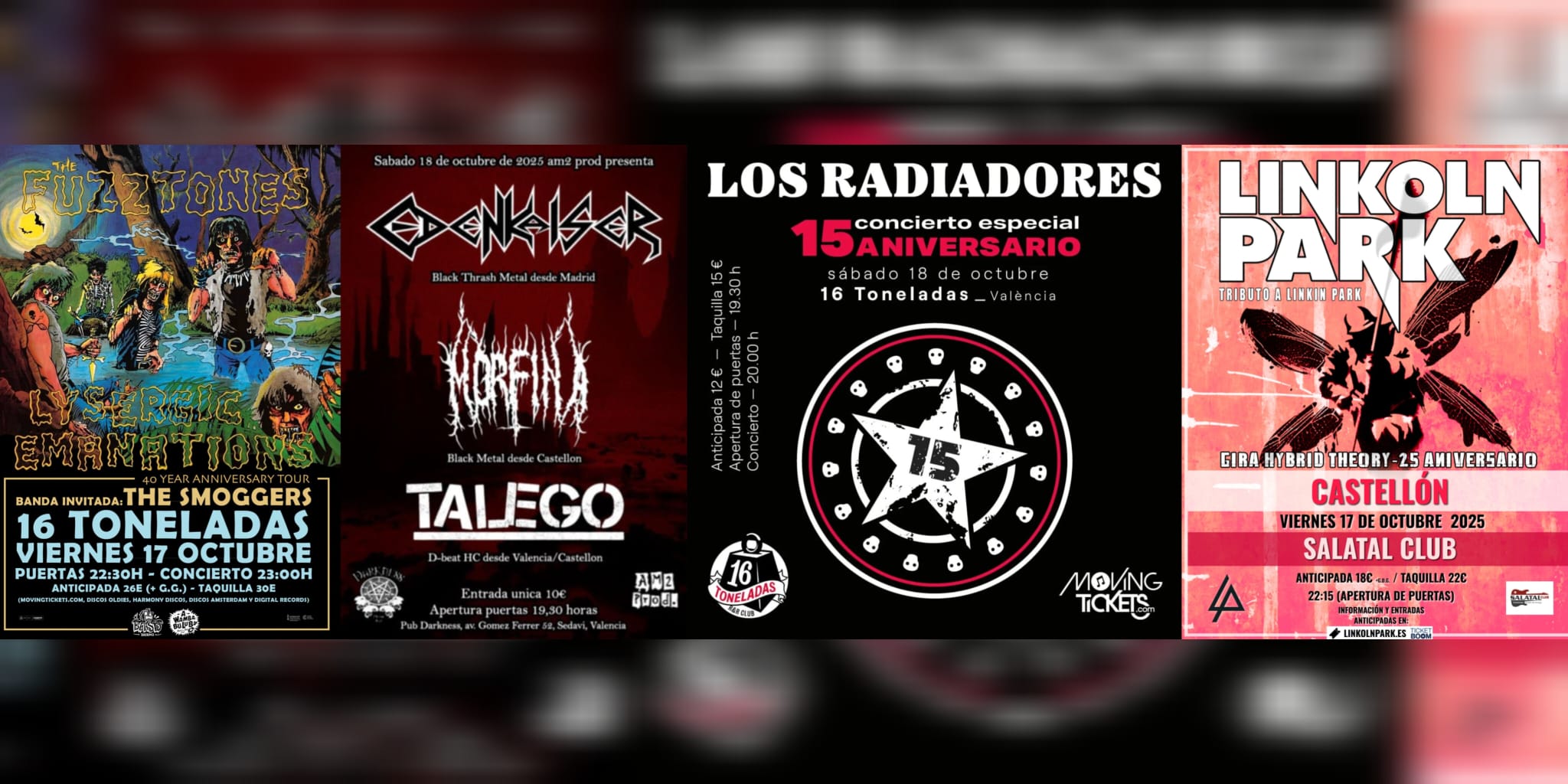 ⚡ᴀɢᴇɴᴅᴀ ᴍᴇᴛᴀʟʜᴇᴀʀᴛ ⚡ del 17 al 19 de Octubre 2025