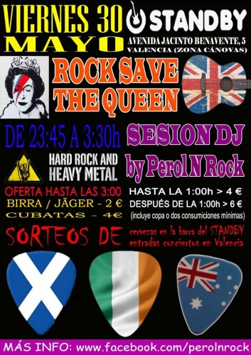 Fiesta ROCK SAVE THE QUEEN - Concierto 80s & LIFE