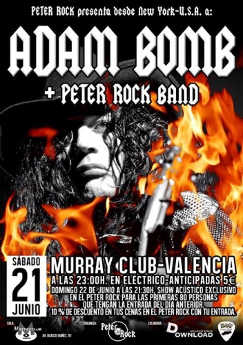 ADAM BOMB + Peter Rock Band en Murray Club