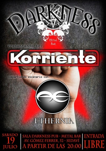 KORRIENTE + AETERNIA - Pub Darkness