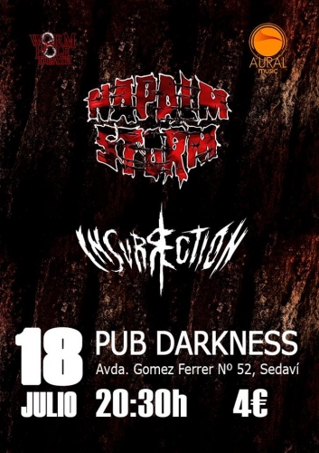 NAPALM STORM + INSURRECTION - Pub Darkness