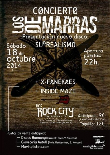 Los De Marras + Inside Maze + X-Fanekaes [ Sala Rock City ]