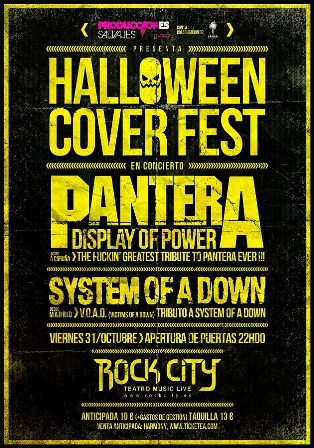 Halloween Cover Fest :: Tributo Pantera + Tributo System Of A Down