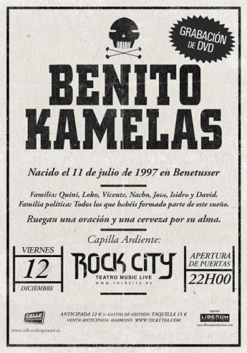 Benito Kamelas :: Fin de gira + Grabación de DVD