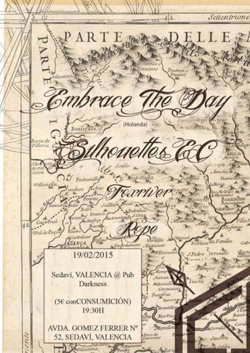 EMBRACE THE DAY (HOLANDA) + SILHOUETTES E.C. + FOXRIVER + THINGS FALL DOWN en DARKNESS PUB (VALENCIA)