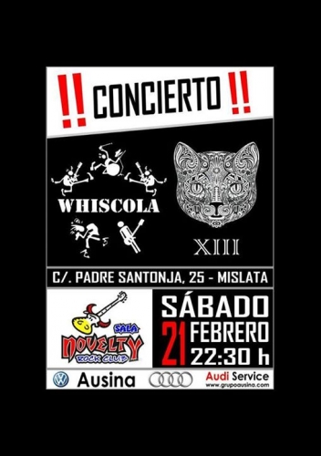 Concierto 13 Gatos + Whiscola