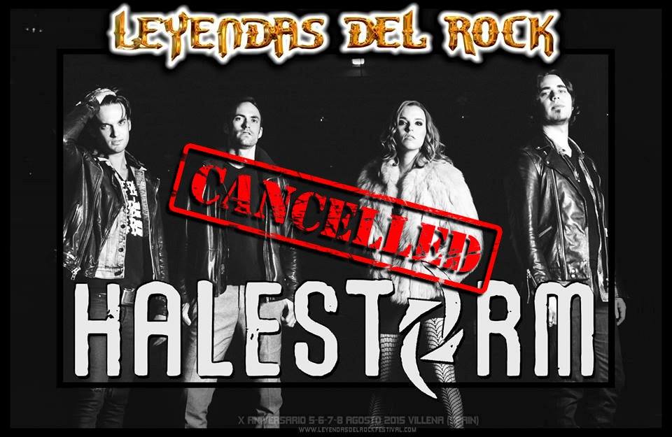 Leyendas Halestorm Cancelado