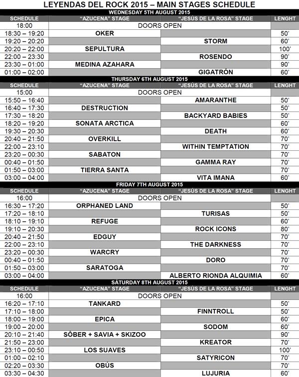 horario main
